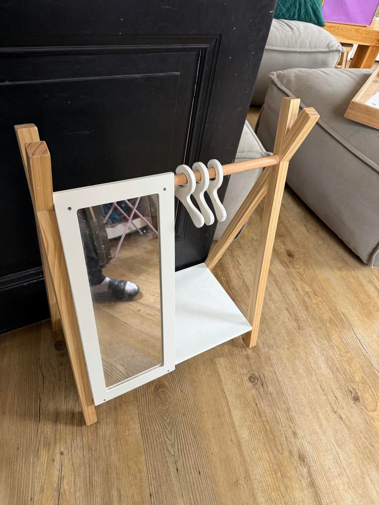 Poppen kledingrek met spiegel, Ophalen, Gebruikt, Overige typen