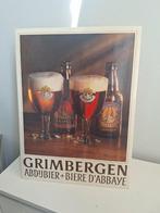 Grimbergen reclamebord karton, Ophalen of Verzenden, Reclamebord