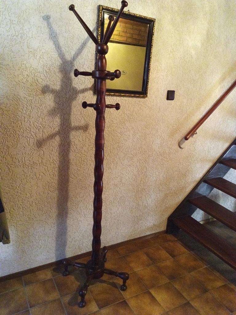 Houten staande kapstok, Huis en Inrichting, Woonaccessoires | Kapstokken, Ophalen