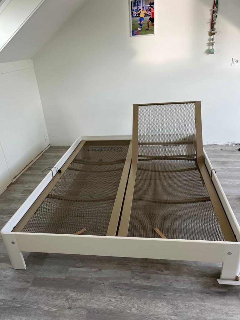 Auping Auronde bed 160x200 met spiralen – designklassieker, Ophalen, Wit, Tweepersoons, 200 cm