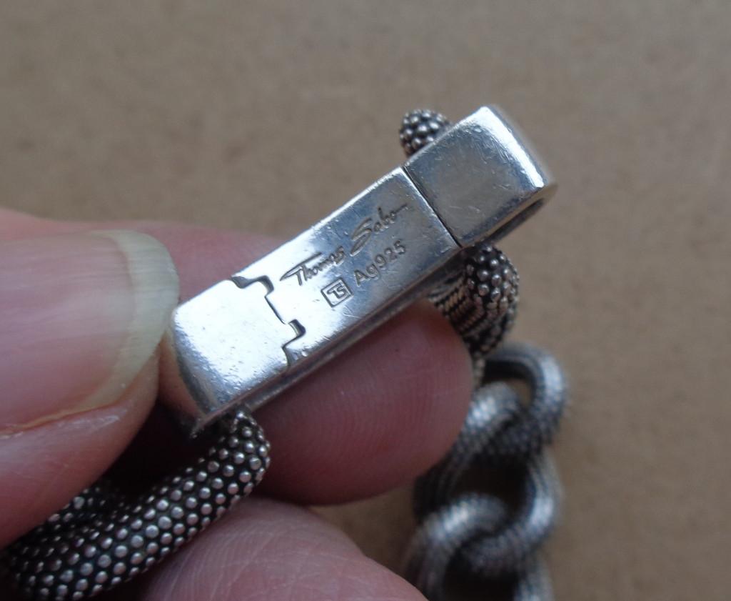 zilveren zware armband Thomas Sabo [829], Sieraden, Tassen en Uiterlijk, Armbanden, Verzenden, Zo goed als nieuw, Zilver, Zilver