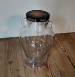 Glazen pot met deksel 30cm., Overige kleuren, Ophalen of Verzenden, Minder dan 50 cm, Glas