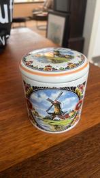 Stroopwafel pot Polychroom hand painted made in holland, Ophalen of Verzenden