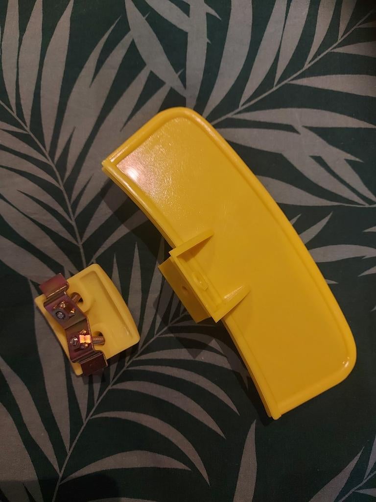 Geel bromfietsplaatje Honda, Fietsen en Brommers, Ophalen, Nieuw, Overige typen, Overige merken