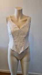 Elegante witte top/korset met borduursel- maat 38, Maat 38/40 (M), Overige typen, Wit, Nieuw