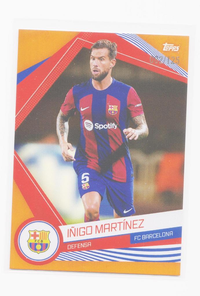 Topps Íñigo Martínez /125  FC Barcelona, Ophalen of Verzenden, Zo goed als nieuw, Plaatje