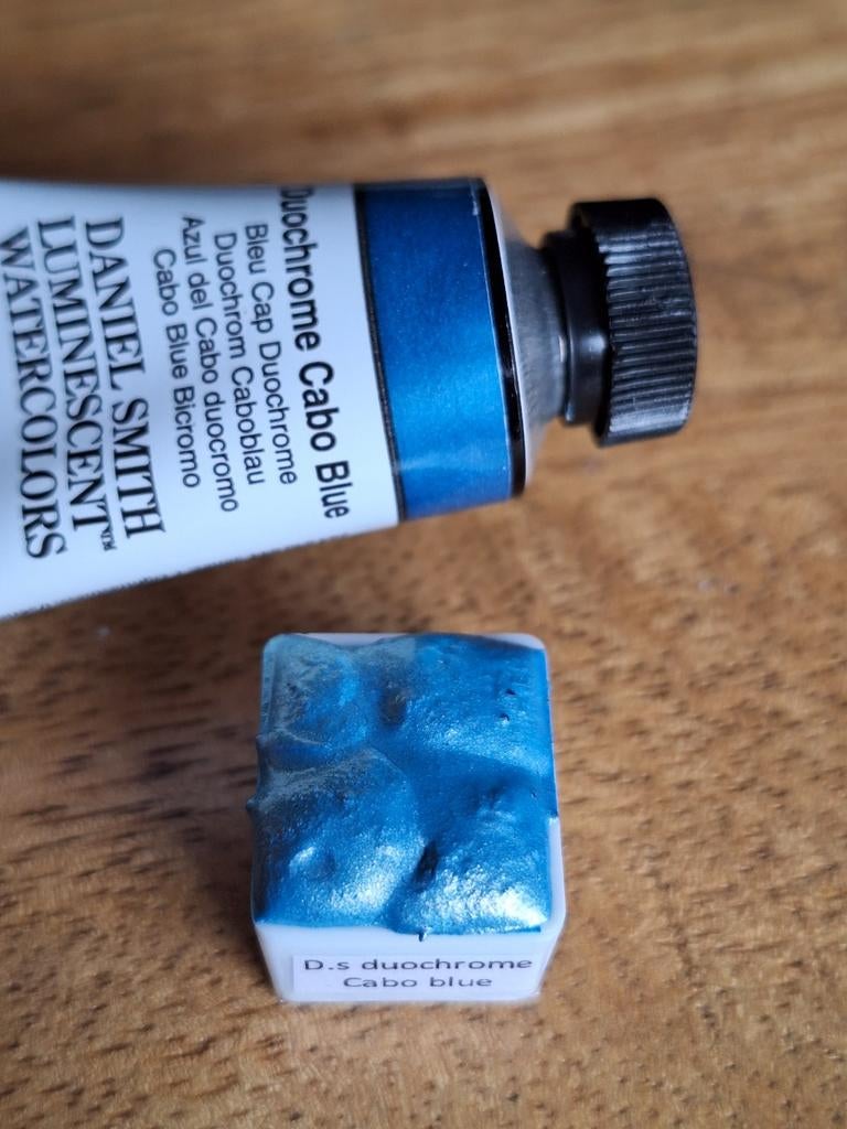Daniel Smith Duochrome Cabo Blue aquarelverf ½ napje, Ophalen of Verzenden