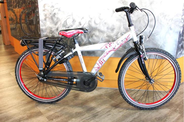 Nette gebruikte Loekie Extreme jongensfiets 22 inch, Fietsen en Brommers, Fietsen | Jongens, Gebruikt, 20 inch, Handrem, Ophalen