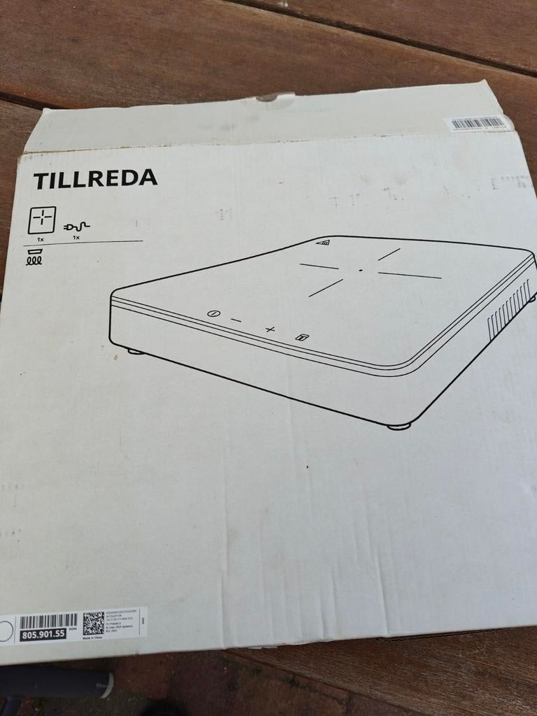 IKEA TILLREDA Inductiekookplaat - Draagbaar en Efficiënt, 3 kookzones of minder, Ophalen of Verzenden, Zo goed als nieuw, Inductie