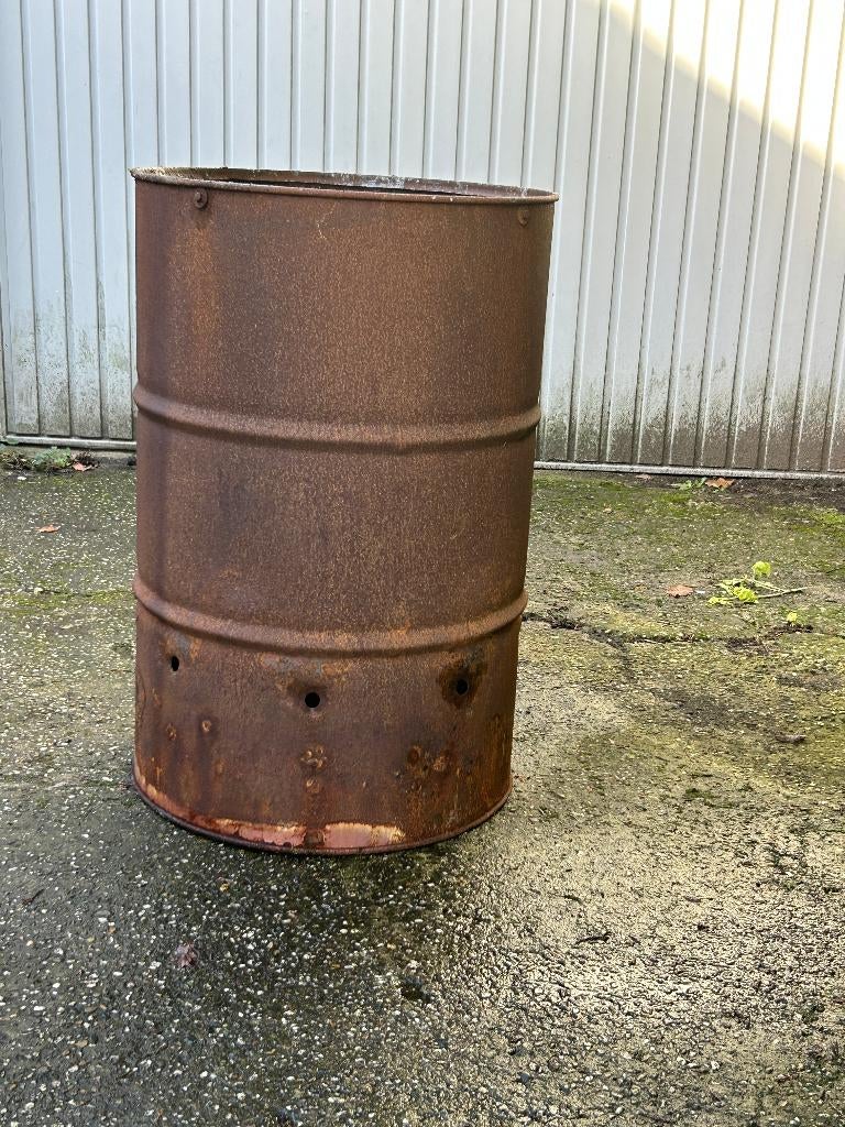 Vuurton met gaten en velg erin, Tuin en Terras, Vuurkorven, Ophalen, Gebruikt, Vuurton