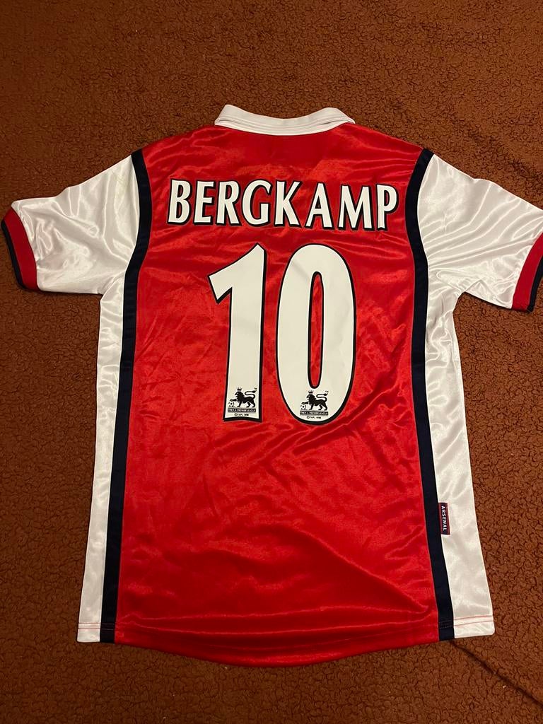 Bergkamp Arsenal retro voetbalshirt maat M, Sport en Fitness, Voetbal, Ophalen of Verzenden, Zo goed als nieuw, Shirt