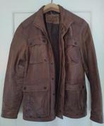 Massimo Dutti leren jack maat L, Maat 52/54 (L), Bruin, Ophalen of Verzenden, Zo goed als nieuw