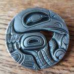 Pewter First Nations Frederick Canada geïnspireerde broche, Ophalen of Verzenden, Overige materialen