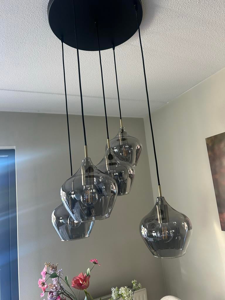 Light en Living Hanglamp Rakel - Zo goed als nieuw, Ophalen, Zo goed als nieuw, Glas, 50 tot 75 cm