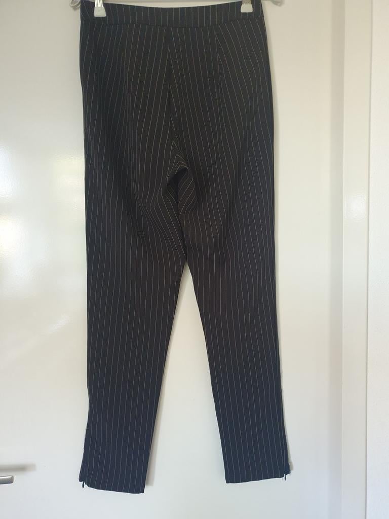 Prachtige broek krijtstreep blauw Loavies, maat S, Blauw, Ophalen of Verzenden, Maat 36 (S), Lang