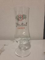 Grolsch glas oud Amber logo 3, Ophalen of Verzenden, Zo goed als nieuw, Glas of Glazen, Grolsch