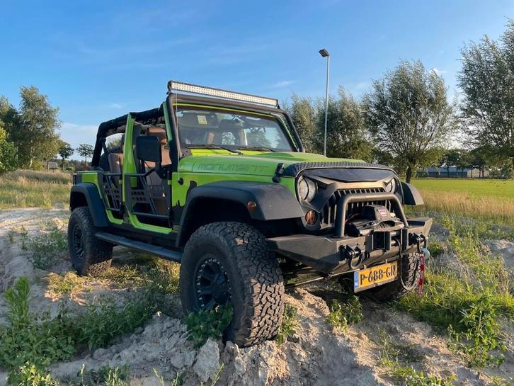 Jeep Wrangler JK 2013 Groen, Auto's, Jeep, Particulier, Wrangler, 4x4, ABS, Achteruitrijcamera, Airconditioning, Elektrische ramen