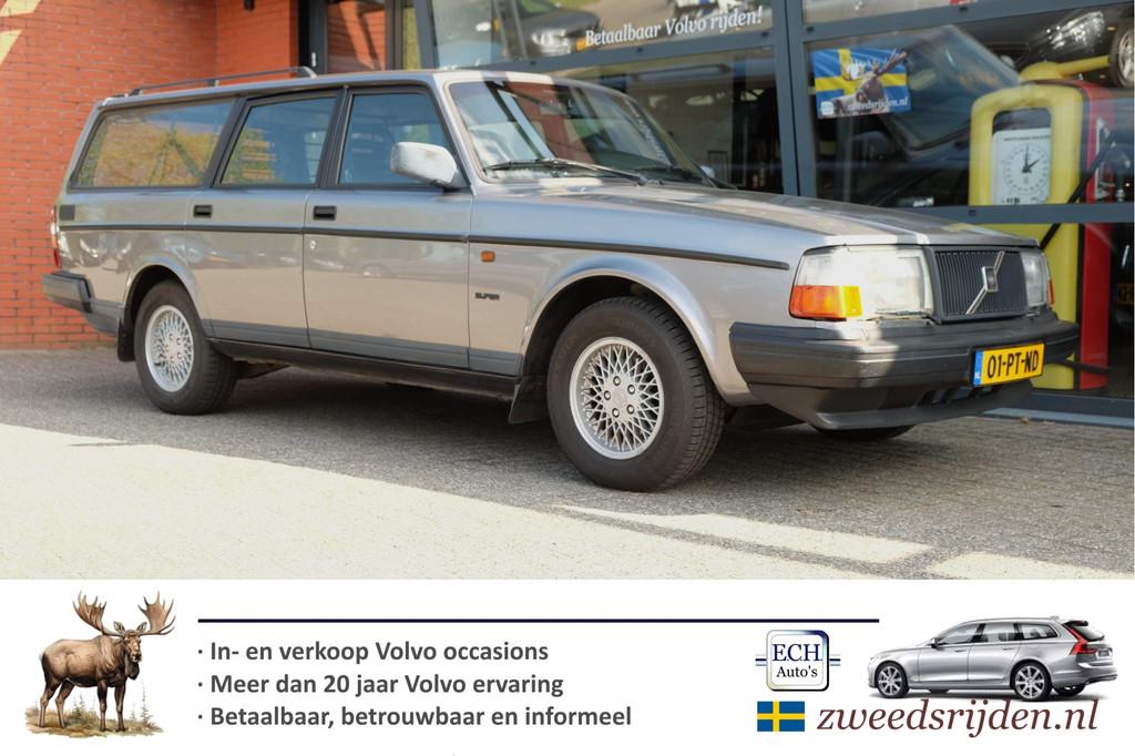 Volvo 240 2.0i Polar Estate APK t/m april 2028! (bj 1992), Auto's, Oldtimers, Achterwielaandrijving, Met garantie (alle), Leder