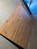 Massief houten achterwand bed/boxspring, Ophalen, Nieuw, Tweepersoons, 180 cm