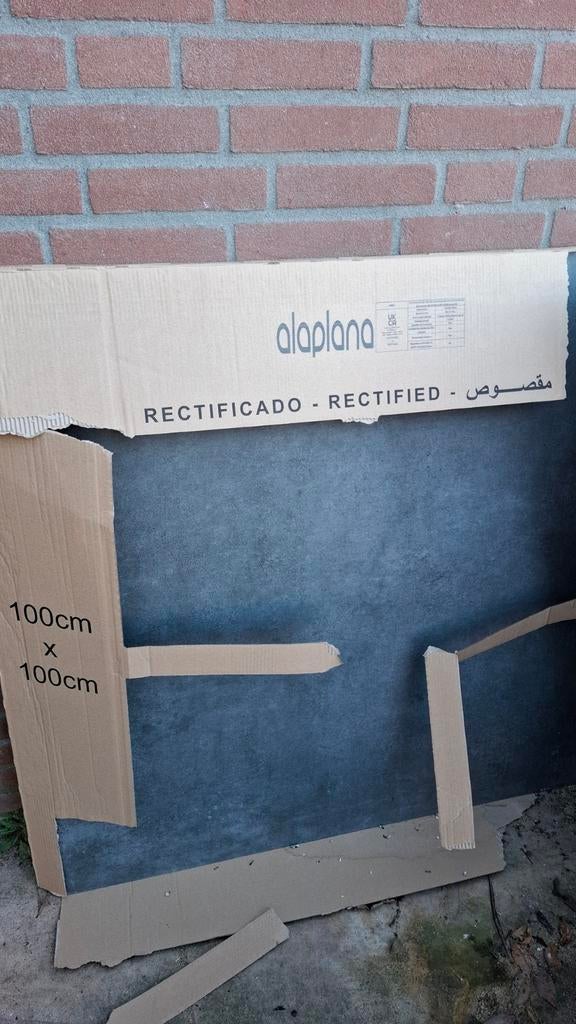 Nieuwe Vloertegel Graphite 100x100cm ,1 stuk, Doe-het-zelf en Verbouw, Ophalen, 60 cm of meer, Nieuw, Minder dan 5 m²