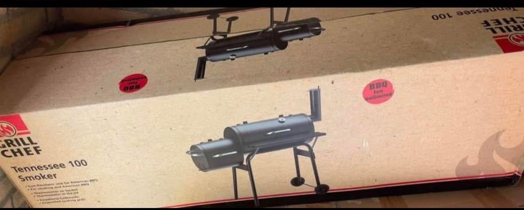 Grill Chef Tennessee 100 Smoker BBQ, Ophalen, Nieuw