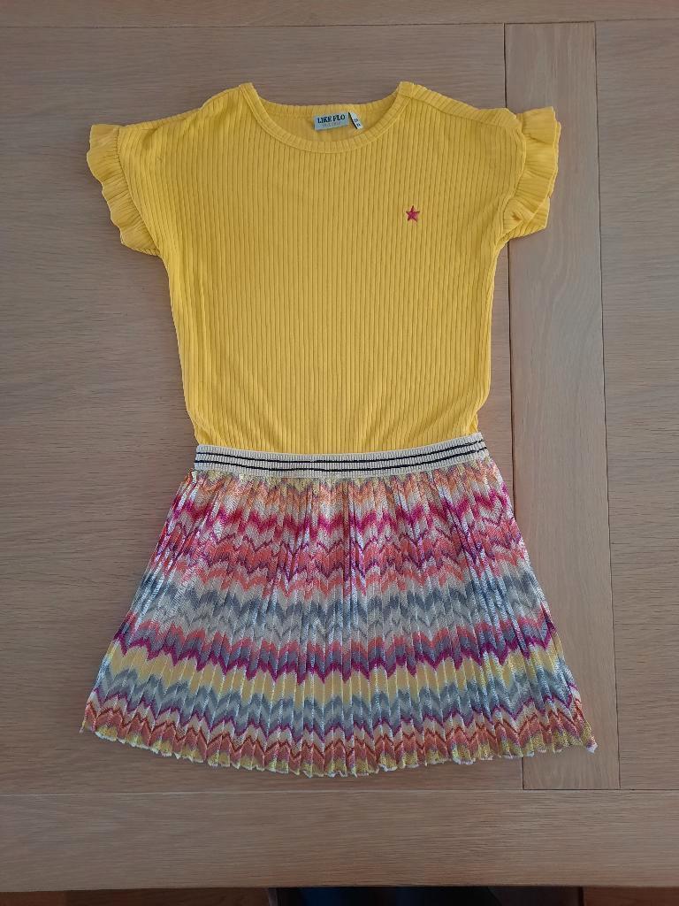 Like Flo jurk maat 134, Kinderen en Baby's, Kinderkleding | Maat 134, Meisje, Ophalen of Verzenden, Zo goed als nieuw, Jurk of Rok