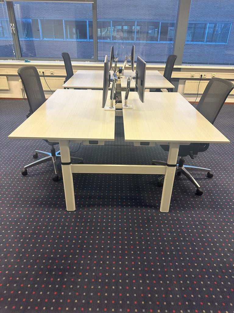 Drentea Presto Duo Bureau Verstelbaar – Meerdere beschikbaar, Ophalen, In hoogte verstelbaar, Zo goed als nieuw