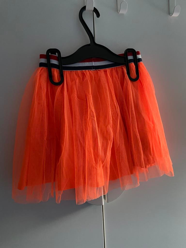 Hema rokje meijes  koningsdag  Maat:122-128, Ophalen of Verzenden, Gebruikt, Meisje, Jurk of Rok