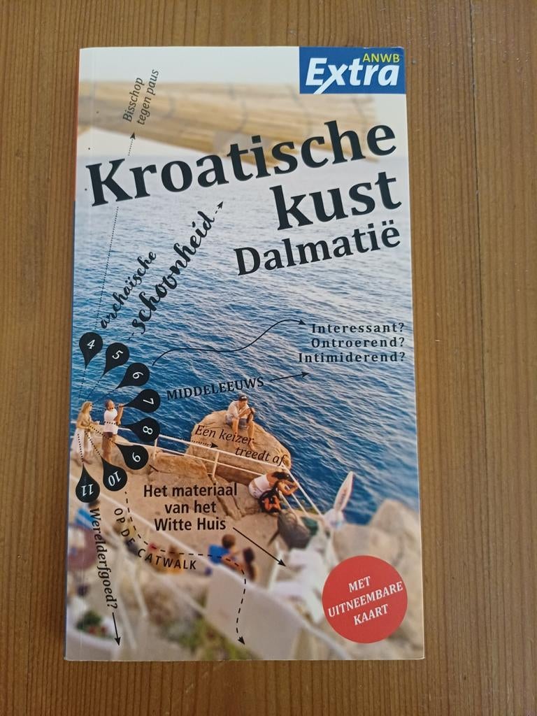 Reisgids ANWB extra Kroatische Kust Dalmatie, Boeken, Europa, Ophalen of Verzenden, Zo goed als nieuw, Reisgids of -boek