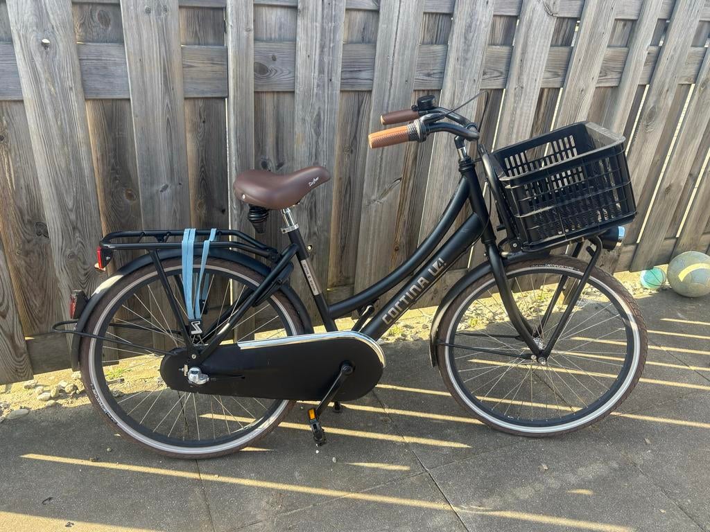 Cortina kinderfiets 24 inch - Zwart met 3 versnellingen, Fietsen en Brommers, Fietsen | Meisjes, Ophalen, Gebruikt, 24 inch, Versnellingen