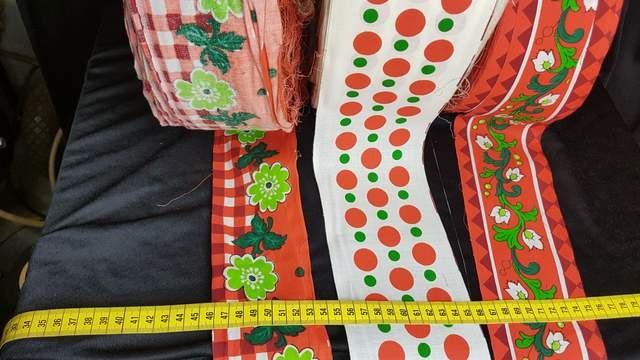 biezen stof passementen vintage boorden stofranden, Bruin, 120 cm of meer, Nieuw, Ophalen of Verzenden