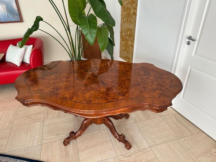 Wortelnoten Salontafel & Eettafel Set, Huis en Inrichting, Tafels | Eettafels, Gebruikt, 50 tot 100 cm, 100 tot 150 cm, Vier personen