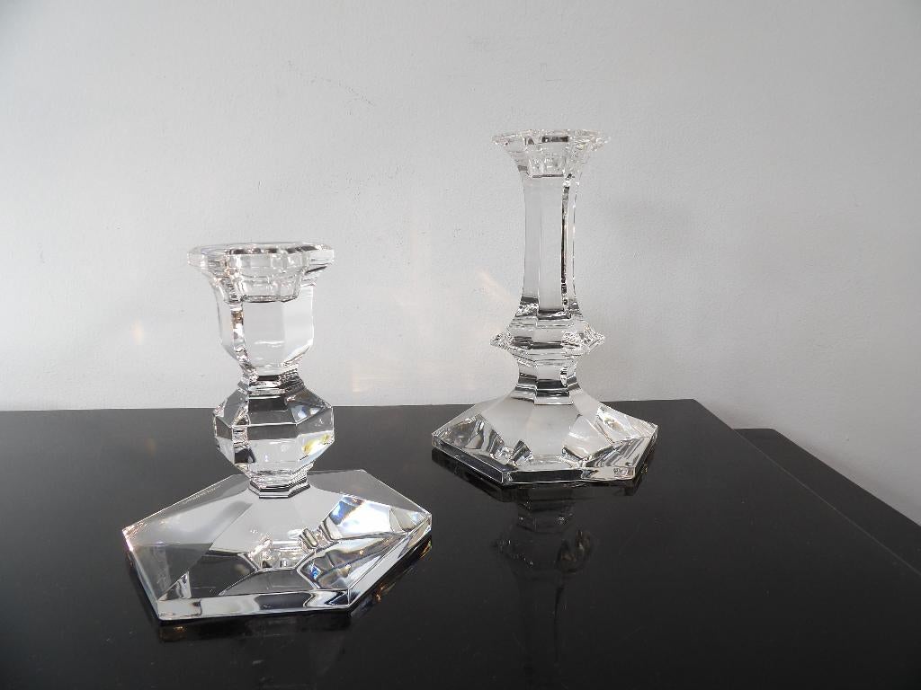 Val st Lambert Kandelaars, Kristal