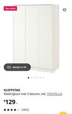 Ikea Kleppstad Kledingkast Wit, Ophalen of Verzenden, 50 tot 75 cm, 100 tot 150 cm, 200 cm of meer