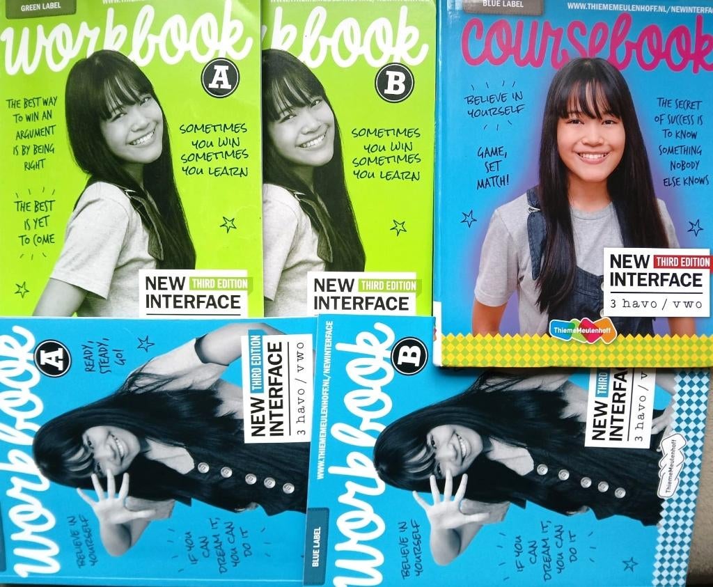 NEW INTERFACE 3e editie 3 HAVO/Havo-Vwo Course/Workbooks SET, Engels, Verzenden, ThiemeMeulenhoff, Zo goed als nieuw