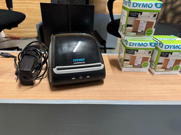 Dymo LabelWriter 5XL met 3 rollen labels, Computers en Software, Labelprinters, Gebruikt, Etiket, Ophalen of Verzenden