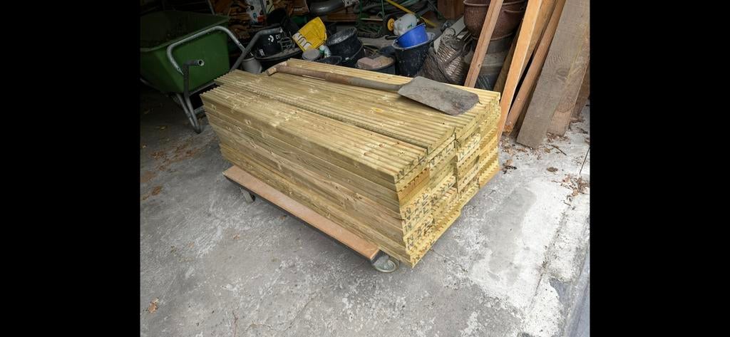 Geimpregneerd planken, Tuin en Terras, Ophalen of Verzenden, Nieuw, Minder dan 180 cm, Planken