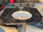 Wastafel van Belgisch hardsteen, Gebruikt, 100 tot 150 cm, Wasbak of Wastafel, 25 tot 50 cm