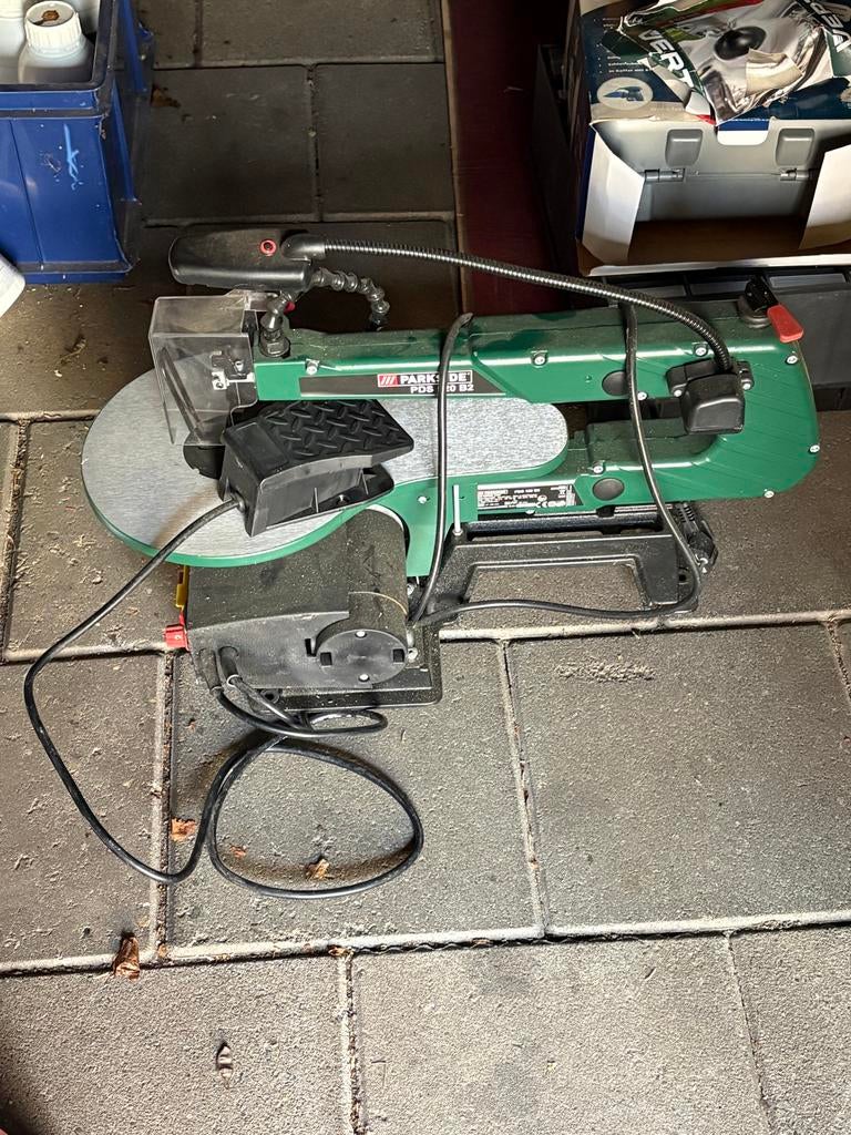 Parkside PDS 120 B2 Decoupeerzaag, Doe-het-zelf en Verbouw, Gereedschap | Zaagmachines, Ophalen, Minder dan 30 mm, Gebruikt, Figuurzaag