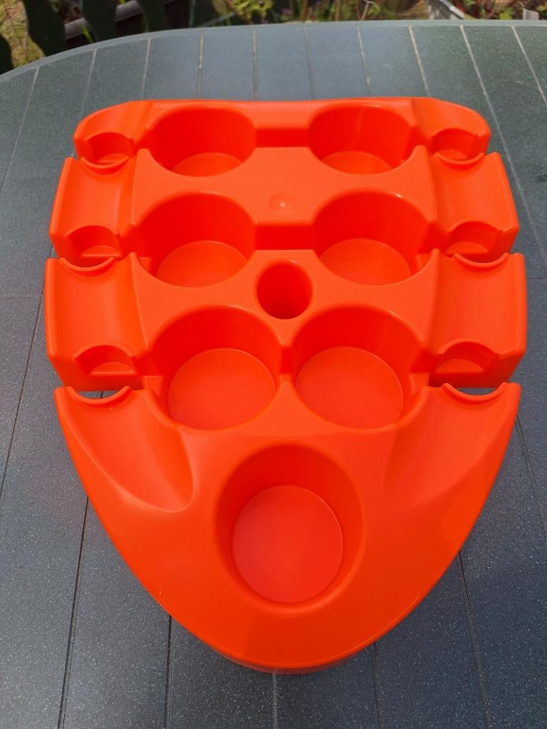 Oranje biertray, Ophalen of Verzenden, Bakvorm