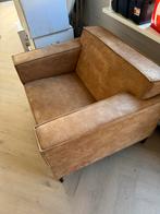 Bruine microleder loveseat - Zo goed als nieuw, Huis en Inrichting, Ophalen, Overige materialen, 75 tot 100 cm, Zo goed als nieuw