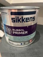 2,5L sikkens rubbol primer RAL 9010, Ophalen of Verzenden, Zo goed als nieuw, Wit, Lak