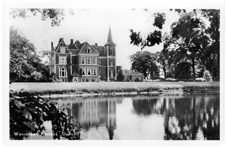 939319 Wassenaar kasteel Duinrell 1953 Gelopen met postzegel, Verzamelen, Ansichtkaarten | Nederland, Gelopen, Zuid-Holland, 1940 tot 1960