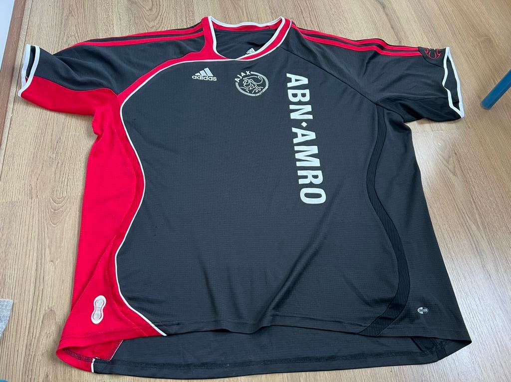 Adidas ajax zwart rood shirt 2xl thuis 2006-2007, Shirt, Z, Ophalen of Verzenden, Zo goed als nieuw