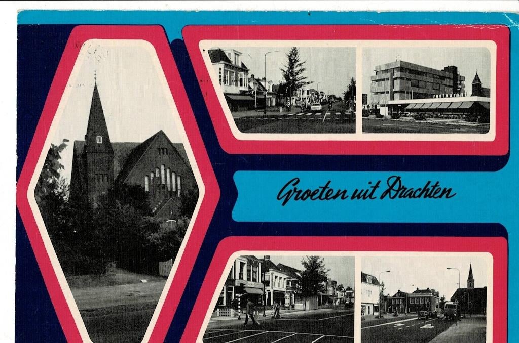 Drachten, Ophalen of Verzenden, 1960 tot 1980, Gelopen, Friesland