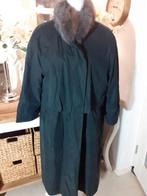 Blauw-Zwarte lange mantel, 40-42, ZGAN., Kleding | Dames, Jassen | Winter, Ophalen of Verzenden, Zo goed als nieuw, Maat 42/44 (L)