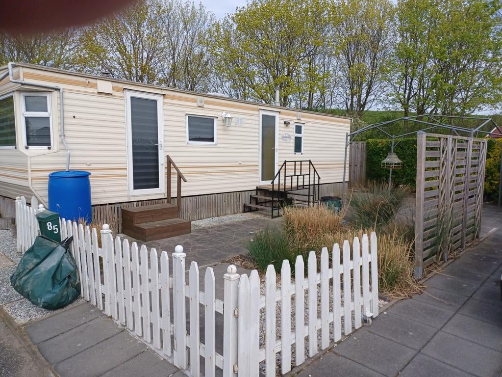 Gezellige stacaravan met tuin