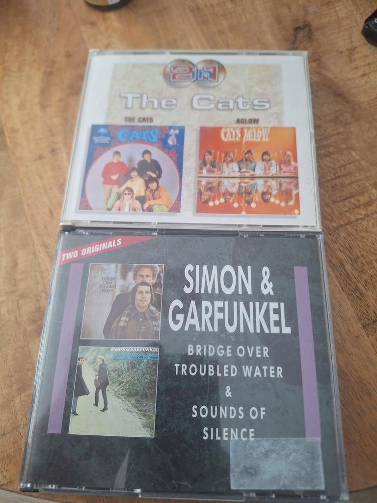 2 dubbel cd's simon en garfunkel.  The cats, Ophalen of Verzenden, Zo goed als nieuw