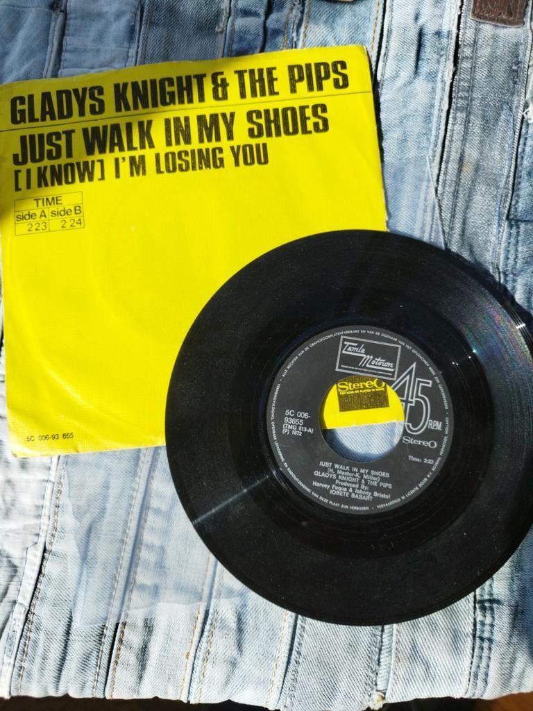 Gladys Knight & The Pips - Just Walk In My Shoes single, Cd's en Dvd's, Vinyl Singles, Ophalen of Verzenden, Gebruikt, Pop