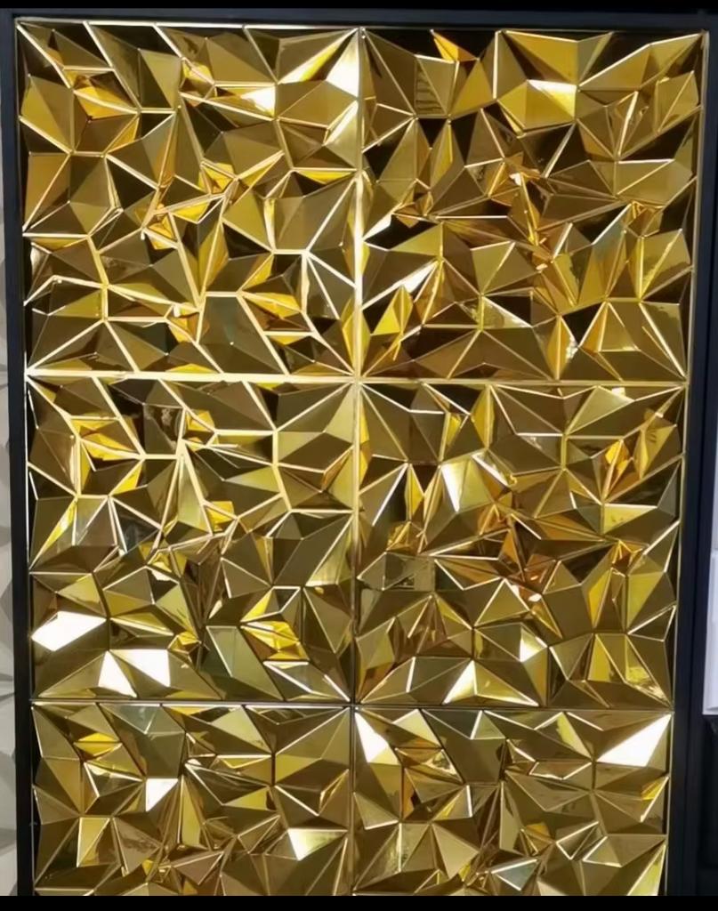 Gouden 3D wandpanelen 50x50 cm, Huis en Inrichting, Ophalen of Verzenden